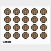 Sticker Rond Mary Protector Theotokos (Feuille)
