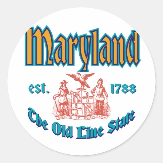 Sticker Rond Maryland (Devant)