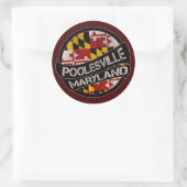 Sticker Rond Maryland de Poolesville (Sac)