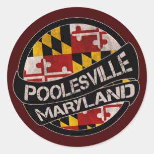 Sticker Rond Maryland de Poolesville