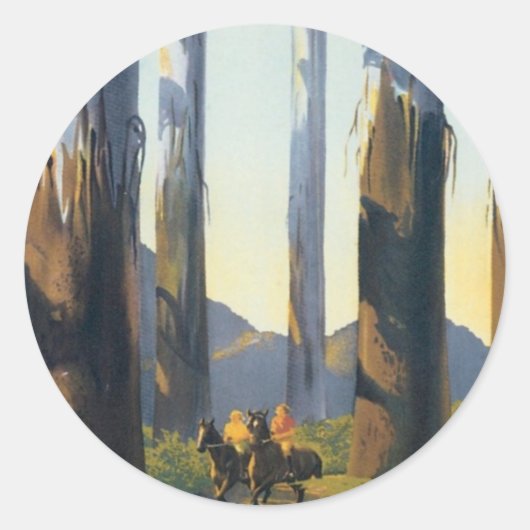 Sticker Rond Marysville vintage Victoria Australie (Devant)