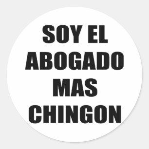Sticker Rond MAS Chingon d'EL Abogado de soja