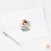 Sticker Rond Mascarade (Enveloppe)