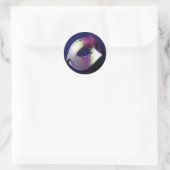 Sticker Rond Mascarade bleue de minuit (Sac)