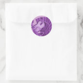Sticker Rond Mascarade violette (Sac)