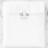 Sticker Rond Masculine des yeux (Sac)
