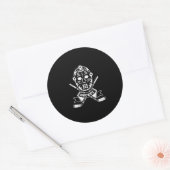 Sticker Rond Mask de Fun Hockey Poison Graphic (Enveloppe)