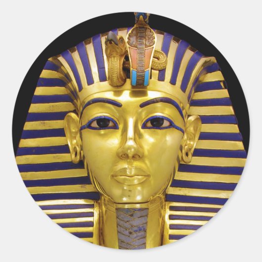 Sticker Rond Mask d'Egyptian (Devant)