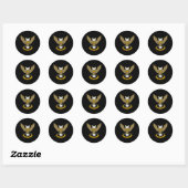 Sticker Rond Mason 32E Degree 32 Masonic Scottish Rite Up (Feuille)