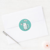 Sticker Rond mason jar daisies (Enveloppe)