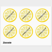 Sticker Rond Mason Jar de Limoncello fait maison (Feuille)