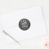 Sticker Rond Mason Jar String éclaire mariage Favor Merci (Enveloppe)