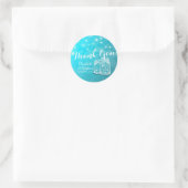 Sticker Rond Mason Jars & String Lights Mariage Favor Merci (Sac)