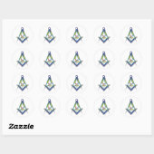 Sticker Rond Mason OES (Feuille)