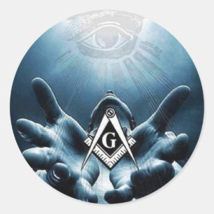 Sticker Rond Masons libres, 32ème Degré de Shriner