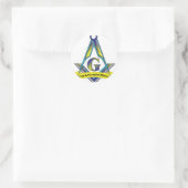 Sticker Rond Masons libres et acceptés (Sac)