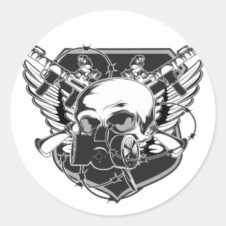 Sticker Rond masque