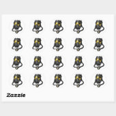 Sticker Rond Masque ARI (Feuille)
