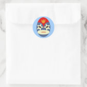Sticker Rond Masque bleu Lucha Libre (Sac)
