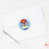 Sticker Rond Masque bleu Lucha Libre (Enveloppe)