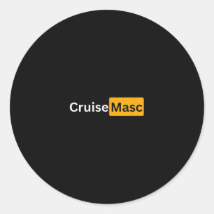 Sticker Rond Masque de croisière - Cadeaux de bon voyage Y Crui