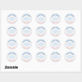 Sticker Rond masque de visage obligatoire (Feuille)