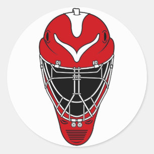 Sticker Rond Masque d'hockey