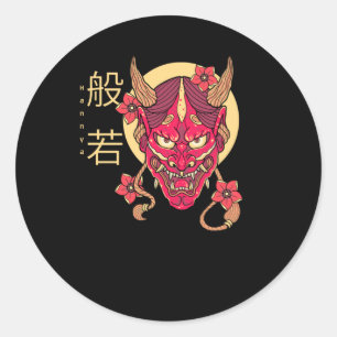 Sticker Rond Masque Hannya