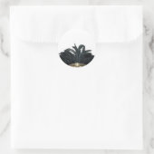 Sticker Rond Masque noir et or (Sac)