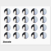 Sticker Rond Masquer l'autocollant (Feuille)