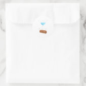 Sticker Rond Masquer ou Casket amusant (Sac)