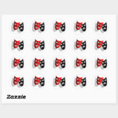 Sticker Rond Masques de drame (Feuille)