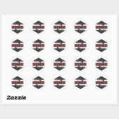 Sticker Rond Massachusetts de Boston (Feuille)