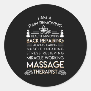 Sticker Rond Massage