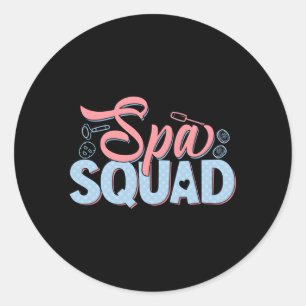 Sticker Rond Massage de spa Massage