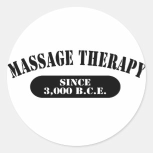 Sticker Rond Massage thérapeutique depuis 3,000 B.C.E.