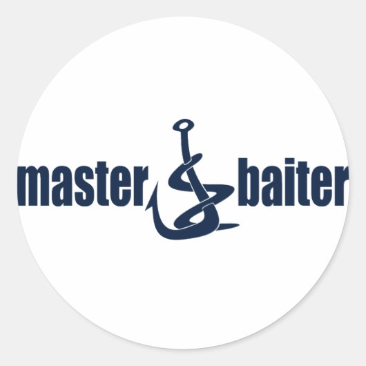 Sticker Rond Master Baiter (Devant)