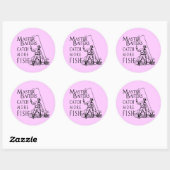STICKER ROND MASTER BAITERS ATTIRE PLUS DE POISSON (Feuille)