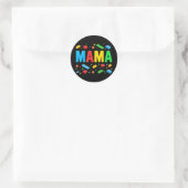 Sticker Rond Master Builder Blocs de briques Blocs drôle Mère (Sac)