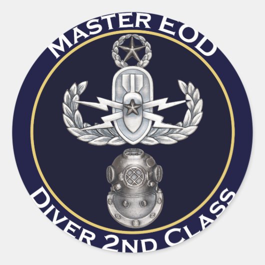 Sticker Rond Master EOD 2e classe (Devant)