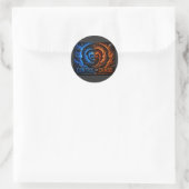 Sticker Rond Master the Mayhem Control the Spiral T-Shirt – 3D  (Sac)