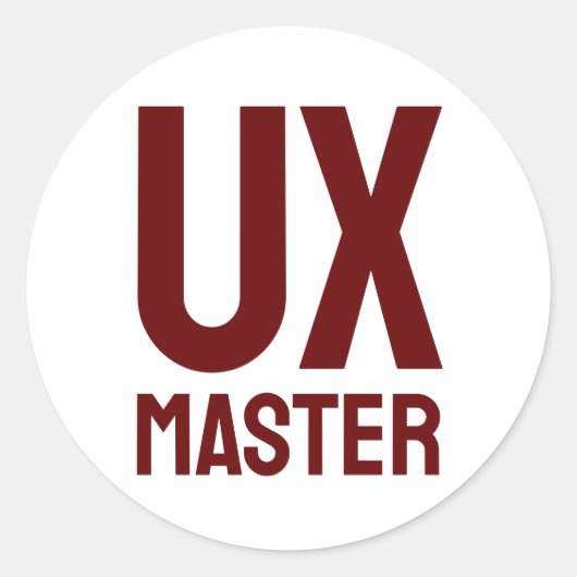 Sticker Rond Master UX (Devant)