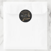 Sticker Rond Mastered It Class of 2024 Graduation Cadfts for He (Sac)