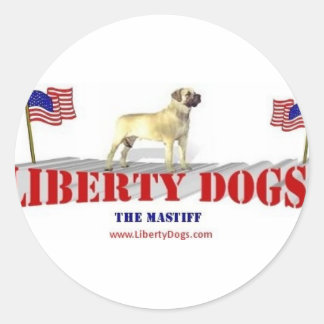 Sticker Rond Mastiff