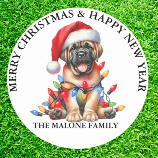 Sticker Rond Mastiff