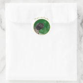 Sticker Rond Mastiff (brindle) Paix (Sac)