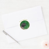 Sticker Rond Mastiff (brindle) Paix (Enveloppe)