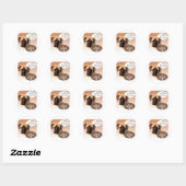 Sticker Rond Mastiff (fawn) Turquie (Feuille)