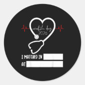 Sticker Rond Match Day 2026 Future Doctor Physician Residency F (Devant)