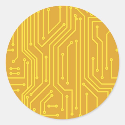 Sticker Rond Matériel informatique Abstrait (Devant)